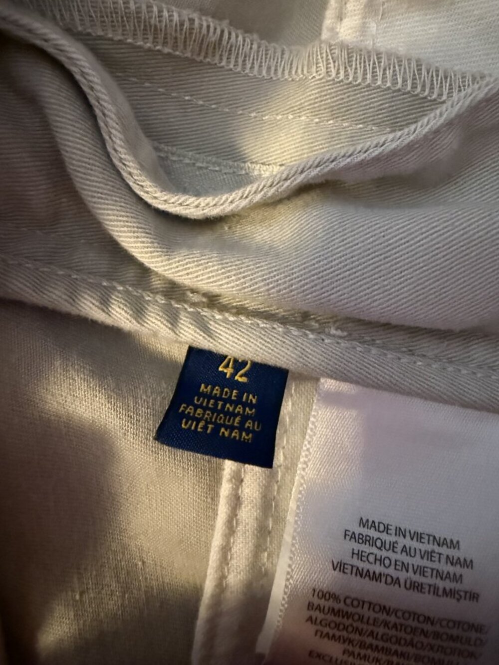 Polo Ralph Lauren Mens Classic Tan Khaki Chino Shorts Cotton Twill Flat Front 42 - Picture 8 of 13